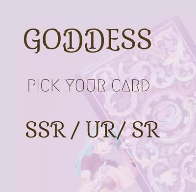 [PICK YOUR CARD] Goddess Story Goddess SR / UR / SSR - Holo Anime Ccg • $0.99