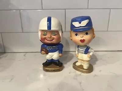 Vintage 1960s Baltimore Colts Kissing Nodder Bobblehead Japan • $449