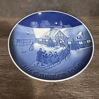 B & G Bing & Grondahl Annual Christmas Plate 1969 Arrival Of Christmas Guests • $8.50