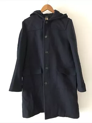 A.P.C Heavy Coat Parka Black Size S Winter For Men Made In France • $120