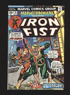 Marvel Premiere # 16 - 2nd Iron Fist 1st Shou-Lao The Undying Fine/VF+ Cond. • $26