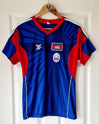 Genuine Rare Cambodia International Home Shirt - Size Adult Small/Youth XL  • £32