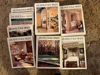 Architectural Digest Magazine. 6 Vintage Lots Of 25 Each. Years 1980s - 1990s • $145