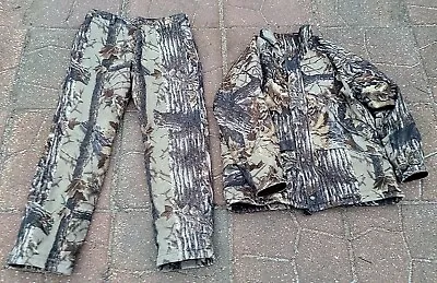 Vintage Cabela's Whitetail Clothing Camo Jacket Pants Gore-Tex Fleece USA L  • $135