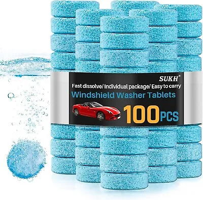 Car Windshield Washer Tablets - 150 PCS Washer Fluid Tablets Glass Cleaner Conce • $10.38