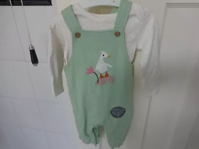 £12 M&S Baby Girl Green Mix (Pink)  Outfit 0-3 Months 6kg NWT • £7.75