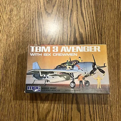 MPC 1/72 TBM 3 Avenger Vintage Model Kit With Crewmen 2-0109 COMPLETE (c3) • $26.99