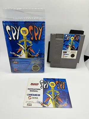 Spy Vs. Spy Nintendo NES Complete CIB Near Mint In Cello! • $99.99