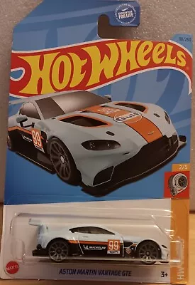 Hot Wheels Aston Martin Vantage GTE HW Turbo Series Gulf Oil Racing Logo Colors • $7.11