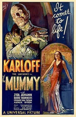 The Mummy Movie Poster Print  : Boris Karloff : 11 X 17 Inches  • $13.96