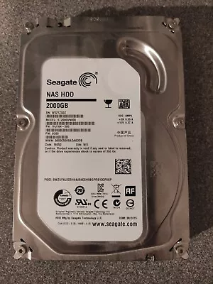 Seagate ST2000VN000 2TB NAS Hard Drive (3.2  5900rpm  Firmware SC60) • £30