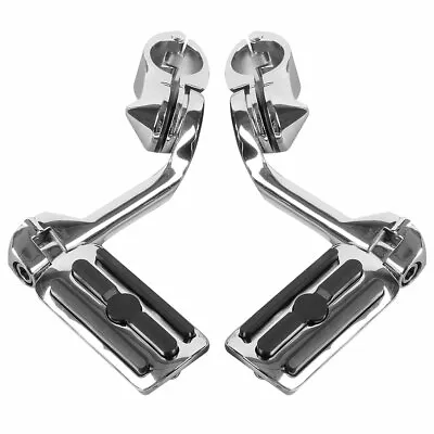  1 1/4  1.25  Long Angled Adjustable Highway Foot Pegs Peg Mount Kit For Harley  • $42.50