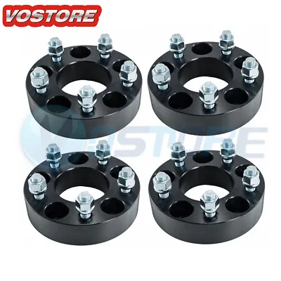 4Pcs 1.5  5x4.5 Black Wheel Spacers Fit Ford Mustang Ranger Lincoln Mark 7 Mazda • $67.50