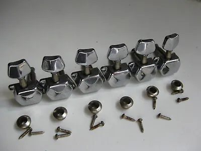 Vintage Hondo Memphis Encore Set Of 6 Guitar Inline Tuners For Project Upgrade • $17