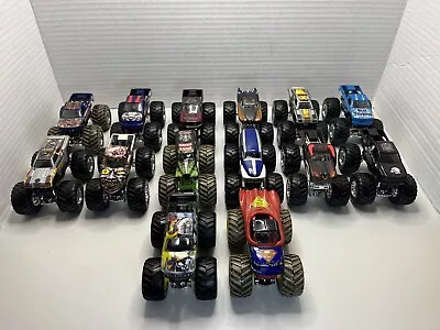 Mattel Hot Wheels 1:64 Lot Of 14 Monster Jam Monster Trucks Hot Wheels Nice • $40.54