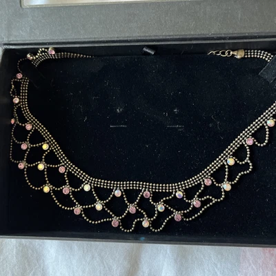 £5 • Buy Adrian Buckley Purple/Pink Diamond Necklace