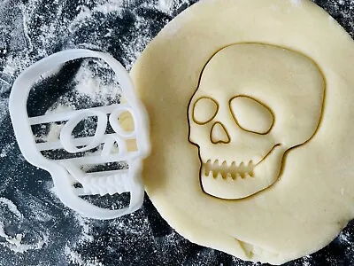 Skull Biscuit Halloween Cookie Cutter Pastry Fondant Cake Decoration • £3.85