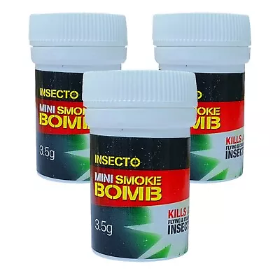 3 Smoke Insect Pest Control Bomb Cockroach Moth Ant Flea Bed Bug Fly Wasp Killer • £10.02