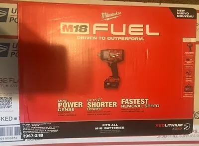 Milwaukee 2967-21B M18 FUEL 18V 1/2  High Torque Impact Wrench Kit New 🔥 • $310
