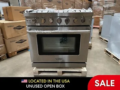 36 In. Gas Range 6 Burners Stainless Steel (OPEN BOX COSMETIC IMPERFECTIONS) • $1417.49