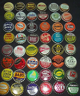 Lot Of 200 Different Vintage Unused Soda Pop Bottle Caps 1940's To 1960's SET • $69.95