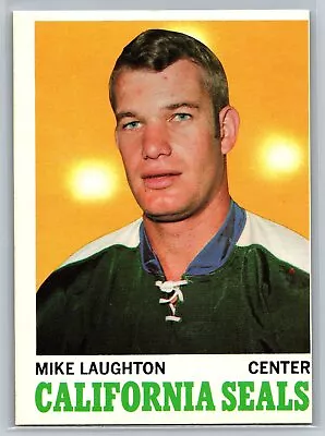 1970 Topps #74 Mike Laughton Vintage Hockey Card HIGH END! • $5