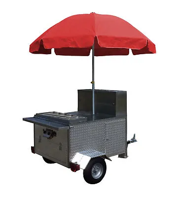 Mobile Hot Dog Cart Trailer Food Concession Vending Kiosk Stand   • $2569