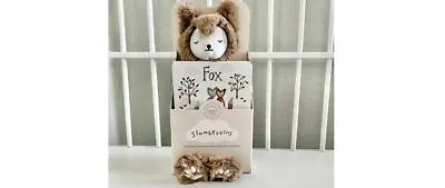 Slumberkins Brown Fox Full Stuffed Midi Bundle Book Card NEW RARE • $29.89