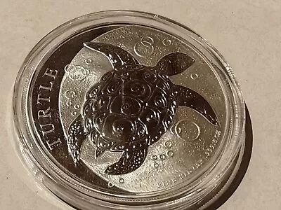 NIUE NZ Mint Taku Turtle 5oz Silver .999 2021 Bullion Capsuled • £159