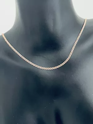 Necklace Chain  Gold 585 14ct 1.10g 40cm Elegant  Holiday Summer Mum Gift New • £105