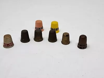 Lot Of 8 Vintage Thimbles Collectible • $5