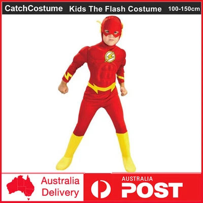 $28.40 • Buy The Flash Kids Costume Justice League Superhero Boys Book Week Party Cosplay