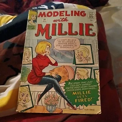 Modeling With Millie #24 GGA Blonde Bombshell Gets Fired 1963 Marvel Romance Key • $41.80