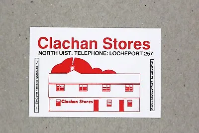 Matchbox Label Clachan Stores North Uist Locheport Scotland MP015 • £2.04