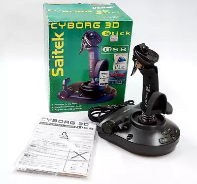 Saitek Cyborg 3D USB PC & MAC Video Game Controller Joystick Tested Works Estate • $19.88