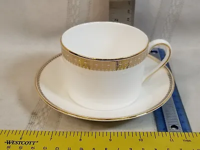 Wedgwood / Vera Wang Vera Lace Gold Cup & Saucer - 2 1/4  • $20.36