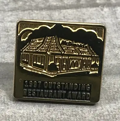 McDonald's 1997 Outstanding Restaurant Award Hat Lapel Jacket Vest Employee Pin • $5.81