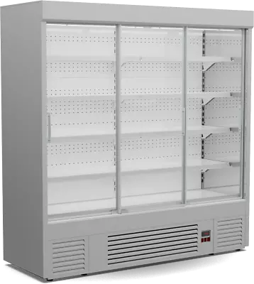 Multideck Merchandiser Grab And Go Wall Cabinet Chiller 3m Sliding Doors Chilled • £4950