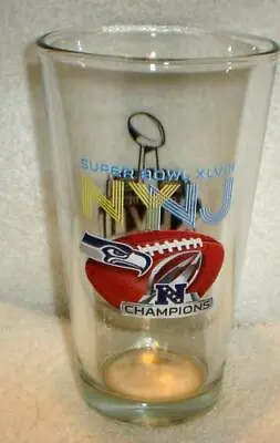 $9.99 • Buy Seattle Seahawks Super Bowl 48 Xlviii Nfc Champs Pint Glass Ny Nj
