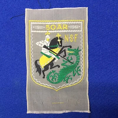 Boy Scout 1961 Norway 50th International Scout Patch Traded @NordJamb75 244B1 • $9.99