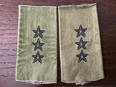 Pair Of Norwegian Army Rank Shoulder Board Epaulette Subdued Captain • $10