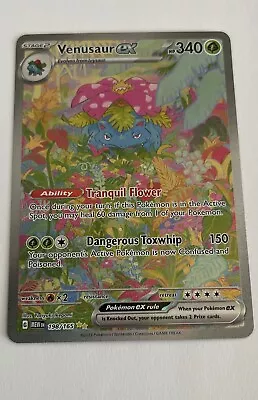 Pokémon TCG Venusaur Ex 198/165 Special Illustration Rare Scarlet & Violet 151 • $40