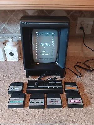 Vectrex Arcade System Video Game Console With Controller And 6 Video Games Works • $725