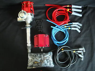 Ford Windsor 289 302 V8 Bosch Type Electronic Distributor W/coil & Lead Kit 7002 • $169