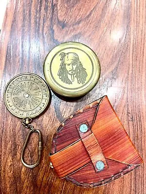 Antique Vintage Brass Pocket Compass Brass Nautical Compass Marine Compass Gift • £32.33