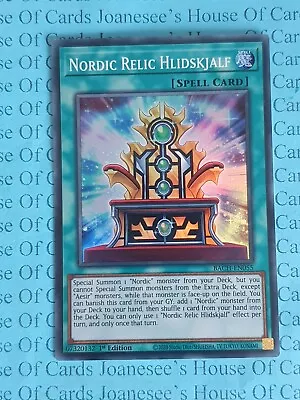 Nordic Relic Hlidskjalf BACH-EN055 Super Rare Yu-Gi-Oh Card 1st Edition New • £1.90