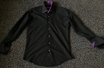 Enzo Di Milano Mens Dress Shirt Size Medium Sleeve Length 38/40 • $9