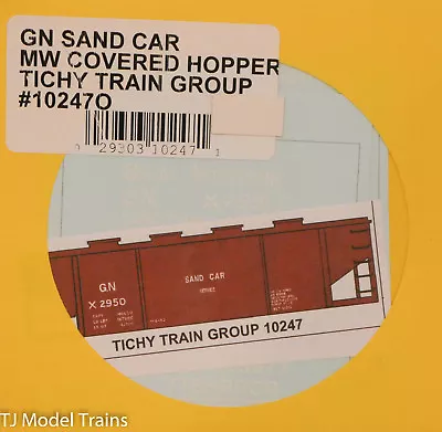 Tichy Train Group O #10247O Great Northern Sand Car MW Covered Hopper  (Decal) • $5.40