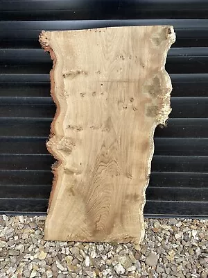 Oak  Burr Oak  Kiln Dried Live Edge Planed Hardwood 79 X 36cm X 23mm • £45