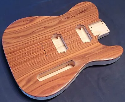 Telecaster Compatible Body-BOLIVIAN ROSEWOOD (PAU FERRO) ON ALDER-CHAMBERED • $219